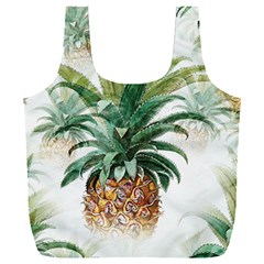 Pineapple Pattern Background Seamless Vintage Full Print Recycle Bag (XXXL)