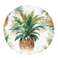 Pineapple Pattern Background Seamless Vintage Pop socket (White)