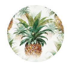 Pineapple Pattern Background Seamless Vintage Mini Round Pill Box (Pack of 5)