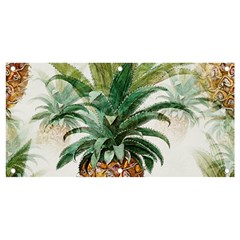 Pineapple Pattern Background Seamless Vintage Banner and Sign 4  x 2 