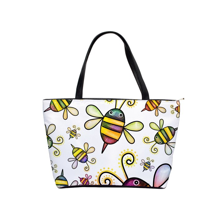 Bee Doodle Cartoon Classic Shoulder Handbag