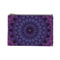 Shape Geometric Symmetrical Symmetry Wallpaper Cosmetic Bag (large) by Wegoenart