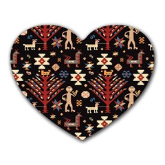 Carpet-symbols Heart Mousepad by Gohar