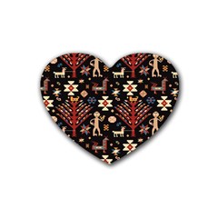 Carpet-symbols Rubber Coaster (heart) by Gohar