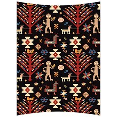 Carpet-symbols Back Support Cushion by Gohar