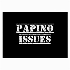 Papino Issues - Italian Humor Large Glasses Cloth by ConteMonfrey