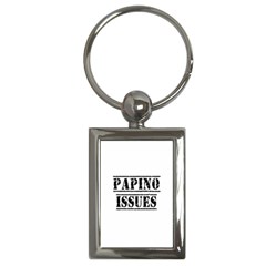 Papino Issues - Funny Italian Humor  Key Chain (rectangle) by ConteMonfrey