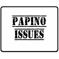 Papino Issues - Funny Italian Humor  Fleece Blanket (medium) 