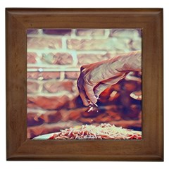 There`s No Such A Thing As Too Much Cheese Framed Tile by ConteMonfrey