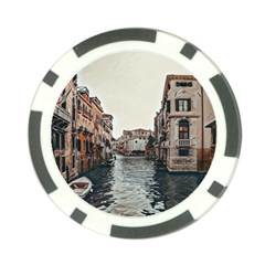 Water Way In Venice Poker Chip Card Guard by ConteMonfrey