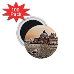 Boat In Venice San Mark`s Basilica - Italian Tour Vintage 1 75  Magnets (100 Pack)  by ConteMonfrey