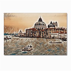 Boat In Venice San Mark`s Basilica - Italian Tour Vintage Postcards 5  X 7  (pkg Of 10) by ConteMonfrey