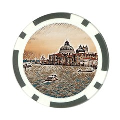 Boat In Venice San Mark`s Basilica - Italian Tour Vintage Poker Chip Card Guard (10 Pack) by ConteMonfrey