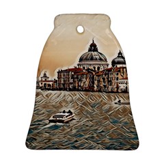 Boat In Venice San Mark`s Basilica - Italian Tour Vintage Bell Ornament (two Sides) by ConteMonfrey