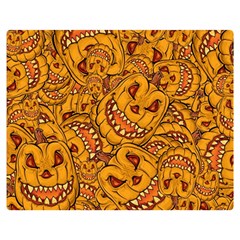 Halloween Background Halloween Texture October Double Sided Flano Blanket (medium)  by Wegoenart