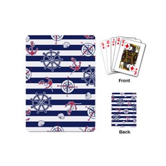 Seamless Marine Pattern Playing Cards Single Design (mini) by BangZart