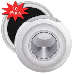 Washing Machine Cartoon Drawing Vector 3  Magnets (10 Pack) 