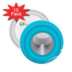 Blue Washing Machine, Electronics 2 25  Buttons (10 Pack) 