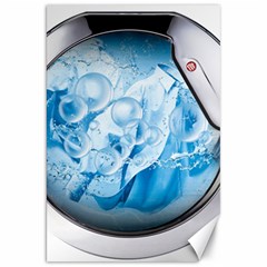 Silver Framed Washing Machine Animated Canvas 20  x 30 