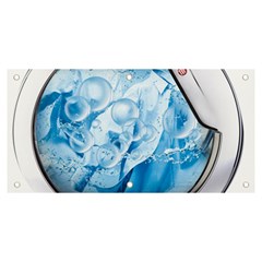 Silver Framed Washing Machine Animated Banner and Sign 6  x 3 