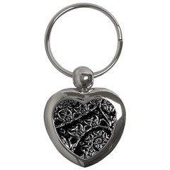 Skeletal Fractals Key Chain (heart)