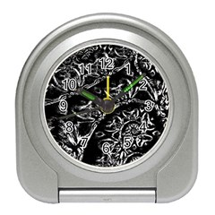 Skeletal Fractals Travel Alarm Clock by MRNStudios