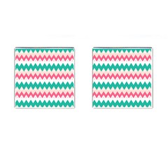 Zigzag Pattern Cufflinks (square) by Jancukart