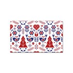 Scandinavian Folk Seamless Pattern Sticker (Rectangular) Front