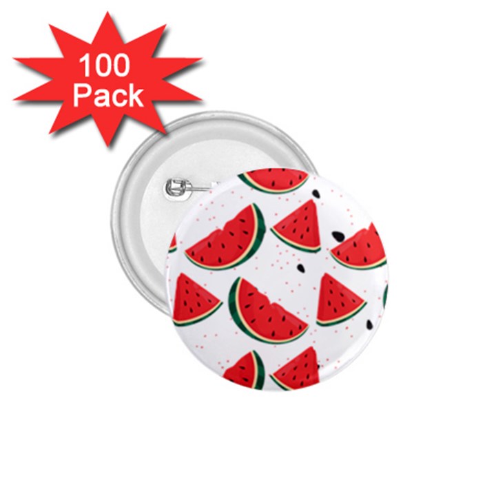 Watermelon Seamless Pattern 1.75  Buttons (100 pack) 