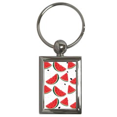 Watermelon Seamless Pattern Key Chain (rectangle)