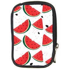 Watermelon Seamless Pattern Compact Camera Leather Case