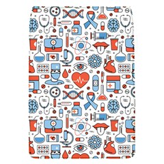 Medical Icons Square Seamless Pattern Removable Flap Cover (s) by Jancukart