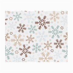 Christmas Background With Snowflake And Star Seamless Pattern Small Glasses Cloth