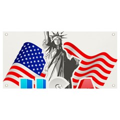 New York City Holiday United States Usa Banner And Sign 4  X 2  by Jancukart