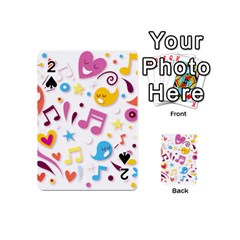 Love Cute Cartoon Seamless Shading Playing Cards 54 Designs (mini) by Jancukart