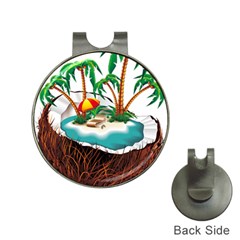 Coconut And Holiday Beach Food Hat Clips With Golf Markers by Jancukart