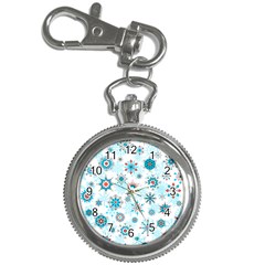 Beautifule Snowflake Decorative Pattern Seamless Key Chain Watches