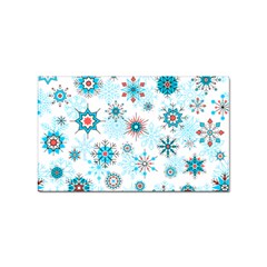 Beautifule Snowflake Decorative Pattern Seamless Sticker (rectangular)