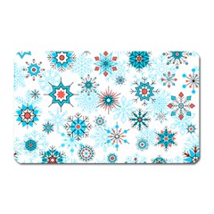 Beautifule Snowflake Decorative Pattern Seamless Magnet (rectangular)