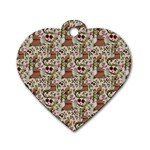 Architecture ornaments Dog Tag Heart (Two Sides) Back