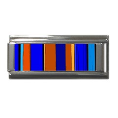 Abstract Blue And Orange 930 Superlink Italian Charm (9mm) by KorokStudios