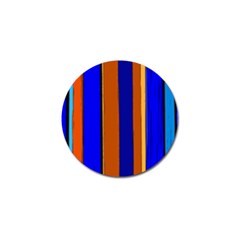 Abstract Blue And Orange 930 Golf Ball Marker