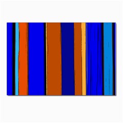 Abstract Blue And Orange 930 Postcards 5  X 7  (pkg Of 10) by KorokStudios