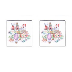 Easter Village  Cufflinks (square) by ConteMonfrey