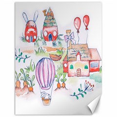 Easter Village  Canvas 12  X 16  by ConteMonfrey