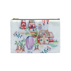 Easter Village  Cosmetic Bag (medium) by ConteMonfrey