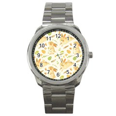 Cute Rabbits - Easter Spirit  Sport Metal Watch by ConteMonfrey