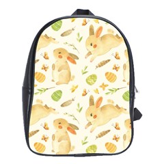 Cute Rabbits - Easter Spirit  School Bag (large) by ConteMonfrey