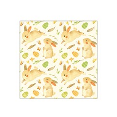 Cute Rabbits - Easter Spirit  Satin Bandana Scarf 22  X 22  by ConteMonfrey