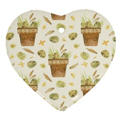 Plant Pot Easter Ornament (heart) by ConteMonfrey